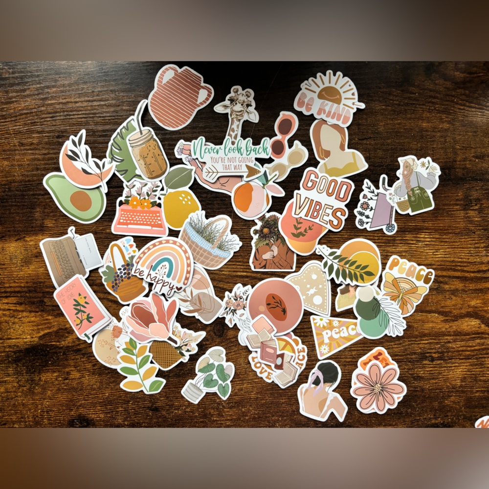 20 for $12.00 Boho/Preppy/Cottagecore Mystery Sticker Bundle - Picture 3 of 7
